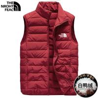 ราคา แบบไดนามิก North Face เสื้อกั๊กลงผู้ชายฤดูใบไม้ร่วงและฤดูหนาวน้ำหนักเบาอบอุ่นเสื้อกั๊กคอปกตั้งไหล่แขนกุดเป็ดสีขาวเสื้อกั๊กลง (17582304286)