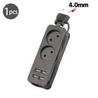 ราคา 4 0 4 8 EU KC plug เต้ารับปลั๊ก KR แบบพกพาปลั๊กต่อขยายแบบพกพา2AC กับ4ช่องเสียบ USB ผนังที่ชาร์จเต้ารับบนโต๊ะเดินทาง (21171310055)