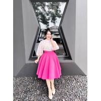 ราคา กระโปรงทรงย้วยผ้าโฟม ย้อนยุค วนิดา (20452369893)