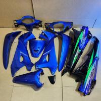 ราคา ชุดสี wave125r แฟริ่ง เวฟ 125s กุญแจกลม สีน้ำเงินดำ พร้อมติดลายสติ๊กเกอร์เคลือบเงาแท้ ปี2003 ชุด11ชิ้น (16847155993)