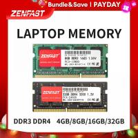ราคา Zenfast หน่วยความจำแรม DDR3 DDR4 8GB 4GB 16GB 32GB 1333 1600 2133 2400 2666 3200MHz SODIMM โน้ตบุ๊ค (21170531072)