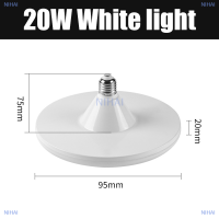 ราคา NIHAI หลอดไฟแอลอีดี E27สว่างมากไฟแอลอีดีรูปยูเอฟโอ20W 220V โคมไฟสีขาวในร่มไฟโรงรถ (20421052253)