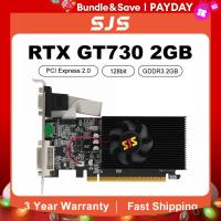 ราคา SJS การ์ดแสดงผล GT730 GeForce การ์ด VGA การ์ดจอคอมพิวเตอร์128Bit DDR3 2GB สำหรับเกมพีซี NVIDIA GT 730 2GD3 HDMI DVI (21171169035)