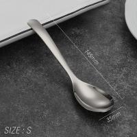 ราคา ช้อนข้าวสไตล์เกาหลี ช้อนเกาหลี ช้อนซุปเกาหลี สแตนเลส304 (21190481946)