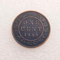 ราคา สินค้าโบราณเหรียญที่ระลึกต่างประเทศของแท้1858แคนาดา1859เหรียญเงิน (19202514133)