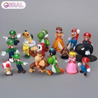 ราคา Geral 18pcs lot Mini Super Mario Figures Super Mario Bros Yoshi Daisy Princess PVC Action Figures Toys Model Toy Gift for Kids (9624991564)