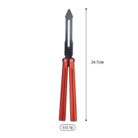 ราคา Balisong มีดบาลิซอง มีดผีเสื้ิอ มีดควง มีดซ้อม มีดแรงโน้มถ่วง ไม่มีคม สำหรับซ้อมควง Aluminum V1 (21033671584)