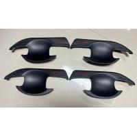 ราคา เบ้าประตู กันรอยประตู เบ้ารองมือเปิดประตู Mitsubishi มิตซูบิชิ ไทรทัน TriTon 2015 2020 4ประตู สีดำด้าน โลโก้แดง v2 (9516106258)