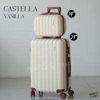 ราคา MINERVA กระเป๋าเดินทางล้อลาก รุ่น Castella 14 20 24 28 นิ้ว วัสดุ ABS แข็งแรง น้ำหนักเบา หิ้วขึ้นเครื่องบินได้ M01 by SWISHNAVY (20922638544)