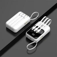 ราคา พาวเวอร์แบงค์ Powerbank แบตเตอรี่สำรอง 20000mAh Fast Charging LED Power Bank ออกงาน ถือง่าย ชาร์จเร็ว แบตสำรอง มีสายในตัว 4 สำหรับ Xiaomi iPhone 13 14 Huawei (19838741219)