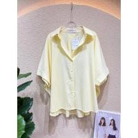 ราคา Masaya เสื้อเชิ้ตโอเวอร์ไซส์แขนสั้น โทนสีสวยละมุน (20444411131)