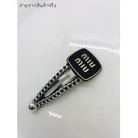 ราคา กิ๊บติดผม กิ๊บป็อกแป๊ก มี 3 แบบ ชาแนล MIU CD โลโก้แบรนด์ แต่งโซ่รอบ ปลายติดมุก (18918333263)