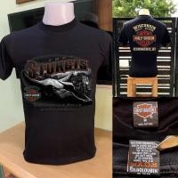 ราคา BAYANG Harley Davidson เสื้อยืดกีฬา Harley Davidson Military Mens Graphic Short Sleeve Crew Neck T Shirt Overseas Tour War Bike Harley Davidson Short sleeve T shirts (13796201341)