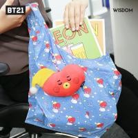 ราคา พร้อมส่ง BT21 Doll Eco Bag พวงกุญแจตุ๊กตาที่มาพร้อมถุงผ้าลายสุดคิ้วท์ ของแท้ (20060755351)