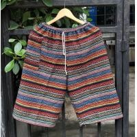 ราคา กางเกงผ้าทอนากา ขา4ส่วน กางเกงพื้นเมือง ฟรีไซส์ พร้อมส่ง (20570090692)