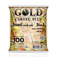 ราคา Gold Coffee Plus โกลด์ คอฟฟี่ พลัส 3in1 กาเเฟซองทอง รุ่น 100 ซอง (15263656118)