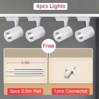ราคา CHENBEN ครบชุดนำไฟติดตาม รางไฟเพดานโคมไฟอลูมิเนียม 12W 20W 30W 40W 2PCS 3PCS 4PCS โคมไฟ ราง ติดตามสปอตไลท์สำหรับห้องนั่งเล่นในบ้านร้านขายเสื้อผ้า (15470723728)