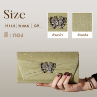 ราคา รุ่นใหม่ กระเป๋าออกงาน กระเป๋าถือ รูปปีกผีเสื้อพร้อมพลอยเทียม กระเป๋าออกงานผู้หญิง (19986855493)