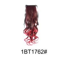 ราคา คลิปผมหางม้าสังเคราะห์ยาวตรงแบบดัดในผมไล่เฉดสีวิกผมสีแดงสีชมพูสีดำสำหรับผู้หญิง (12522061959)