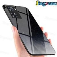 ราคา Jingsanc สำหรับ OPPO A57 A77s เคสใส่โทรศัพท์ Rainbow Gradient Fantasy Starry Glass สีสันสดใส Scratchproof Soft TPU Edge Cover (15543158699)