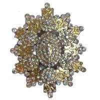 ราคา หัวเข็มขัดสีทอง Vintage Jewelry สำหรับชุดไทย เพชรรอบหัวเข็มขัด (1140374167)