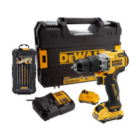 ราคา DEWALT สว่านกระแทกไร้สาย 12V รุ่น DCD706D2A แบต2 แท่นชาร์จ ชุดดอกสว่าน กล่อง สว่าน สว่านกระแทก ไร้สาย เครื่องมือช่าง ดีวอล (20963322042)