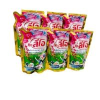 ราคา 6 ถุง 400 ml Cook Leo กุ๊ก ลีโอ น้ำยาซักผ้าสูตรเข้มข้น 400 มล กลิ่นหอมมาก หอมสะอาดหอมติดผ้า ไม่ต้องใช้น้ำยาปรับผ้านุ่ม ใช้ได้ทั้งซักมือและเครื่อง (20375822447)
