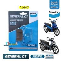 ราคา ผ้าเบรค Bendix HondaWave110i ปี09 20 Wave110i Led ปี21 Wave125i ปี12 20 Wave125i Led ปี21 (20942185282)