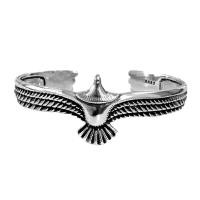 ราคา 925 Silver Eagle สร้อยข้อมือกำไลข้อมือสำหรับผู้ชายผู้หญิง Domineering Noble Elegant Pagan เครื่องประดับ Eagle Cuff Wrisband Gift (16137576167)