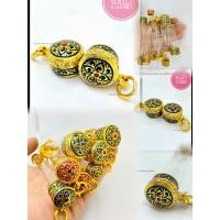 ราคา ตะกรุดเงิน ปลอกตะกรุด หลอดตะกรุด ตะกรุดเงินลงยาคละสี งานชุบทองอย่างดี แถมหลอดพร้อมใช้ (20723942747)