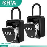 ราคา ORIA กล่องเก็บกุญแจใส่กุญแจ2ชิ้นกล่องล็อกกุญแจนิรภัย4หลัก5ช่องสำหรับเก็บกุญแจคอมโบขนาด3 66นิ้ว (15430234370)