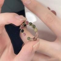 ราคา LNJ แหวนสายรุ้งทัวร์มาลีนธรรมชาติสำหรับหินธรรมชาติผู้หญิงแหวนสายรุ้งแหวนแฟชั่นลวดโลหะม้วนลูกปัดแหวนอ้าได้เสน่ห์หญิงเครื่องประดับ (18860207089)