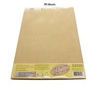 ราคา กระดาษสีน้ำตาล กระดาษคราฟ กระดาษรักษ์โลก 185 แกรม A4 50แผ่น (20566124933)