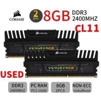 ราคา Corsair Vengeance 16GB 2X8GB DDR3 OC 2400MHz PC3 19200 240Pin เดสก์ท็อปหน่วยความจำคอมพิวเตอร์ (18625276073)