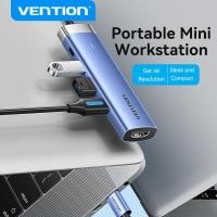 ราคา Vention Type C ฮับ USB C ไปยัง USB HDMI 3 0X3 PD แท่นวางมือถือ4K 5อะแดปเตอร์ Gbps USB USB C ตัวแปลงแบบหลายพอร์ตสำหรับ iPad Pro 2024 Samsung Galaxy Huawei Type C HUB (21126693879)