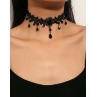 ราคา สร้อยคอ โชคเกอร์ สร้อยคอวินเทจ สร้อยคอลูกไม้ ตกแต่งลูกปัด Bead Charm Choker ส่งจากไทย (17422119285)