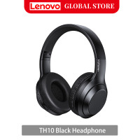 ราคา Lenovo thinkplus TH10 Stereo Headphone Bluetooth Earphones Music Headset with Mic for Mobile XiaoMi iPhone Sumsamg Android IOS (21161576795)