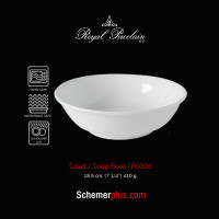 ราคา ชามซุป สลัด สีขาว P03 Salad Soup bowl เนื้อพอร์ซเลนเกรดพรีเมี่ยม (13715676452)