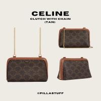 ราคา พร้อมส่ง แท้100 Celine clutch with chain กระเป๋าคลัชครอสบอดี้เซลีน (20524494584)
