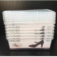 ราคา กล่องใส่รองเท้า กล่องใส่ของ ใบใหญ่ พลาสติกฝาแข็ง แพ็ค 6 ชิ้น Uniware (6153412953)
