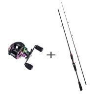 ราคา แถมเหยื่อปลาฟรี 1 8 เมตร 2 1 เมตรคันเบ็ดและรอกตกปลาที่มีสีสัน 18 1BB อัตราทดเกียร์ 7 2 1 พร้อมสายตกปลา PE และเหยื่อตกปลาคันตีเหยือปลอมเบ็ตตกปลาคบ1ชุดเบ็ดตกปลาคบชุดรอกหยดน้ำพร้อมคัน (16138629258)