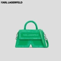 ราคา Karl Lagerfeld IKON K SMALL SUEDE CROSSBODY BAG 236W3185 กระเป๋าถือ กระเป๋าสะพายข้าง (20873540147)