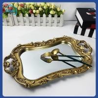 ราคา Fityle ถาดกระจกตกแต่งถาดเสิร์ฟอาหารสำหรับห้องนอนเคาน์เตอร์ตกแต่งบ้าน (20652103105)
