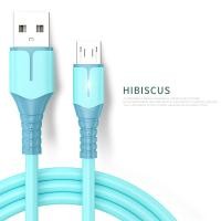 ราคา สายชาร์จเร็ว Micro USB สายชาร์จ ไนลอนถัก 3A USB Data Cable Liquid ซิลิโคน Light Cable สาย Android 1 2 เมตร สำหรับ Xiaomi Huawei Samsung OPPO VIVO REALME รับประกัน1ปี (17317943249)