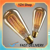 ราคา ไฟหลอดไฟไฟ LED เอดิสัน E27 220 240V 40W สีเหลืองย้อนยุคโคมไฟสไตล์อุตสาหกรรมตกแต่งบ้านกาแฟไส้หลอดไฟ (20381335818)