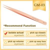 ราคา GEVIMAZE แหนบทองคำสีกุหลาบขนตาแหนบความแม่นยำสูง Peralatan Rias กันแหนบแบบคงตัวแบบคลาสสิกระดับมืออาชีพ (20582462978)