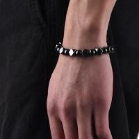 ราคา COD เครื่องประดับ Liuchuanbing ฮีมาไทต์แม่เหล็กลูกปัดสีดำสร้อยข้อมือดูแลสุขภาพยืดเครื่องประดับผู้ชายกำไลข้อมือ (19641356334)