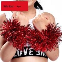 ราคา 5210A 4pcs 2pairs คอนเสิร์ตแสดงคอนเสิร์ต ที่จับสองรู ดอกไม้สำหรับการแข่งขัน อุปกรณ์กีฬาสโมสร เชียร์ลีดเดอร์ปอมปอม บอลเชียร์เชียร์ลีดเดอร์ ตกแต่งปาร์ตี้เต้นรำ (20398093566)