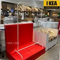 ราคา IKEA อิเกีย ราวผ้า ราวตากผ้า ราว ราวแขวนผ้าอิเกีย ราวแขวนผ้า ขาว 99x152 ซม (20926415134)