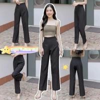 ราคา กางเกงทรงขากระบอกใหญ่ ขาบาน ตะขอหน้าซิปหน้า เอวสูง ผ้าฮานาโกะ ผ้านาโน พร้อมส่ง มีเก็บปลายทางนะคะ (20817485530)